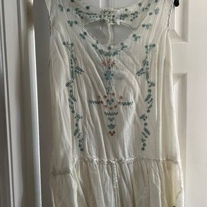 Free people embroidered top L